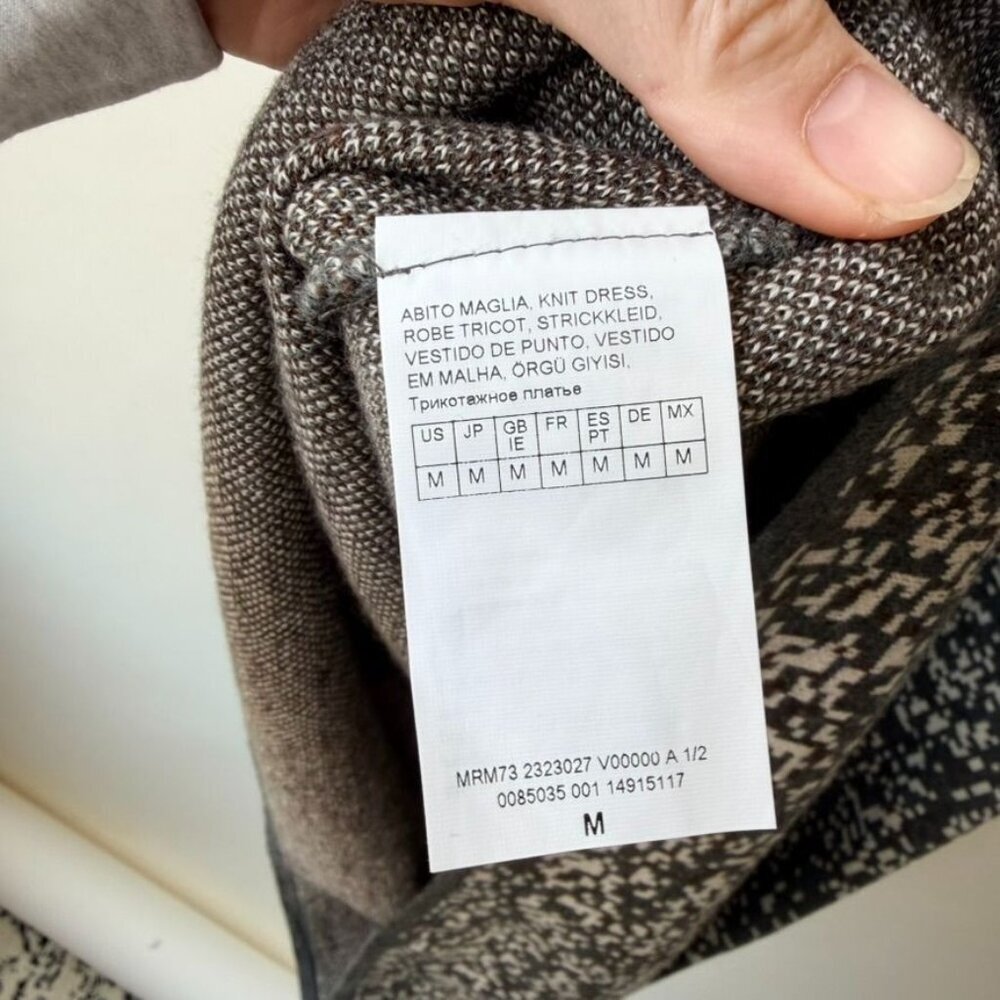 Marina Rinaldi knit Dress and Jacket COMBO– Gray/white Size M - Picture 16 of 16
